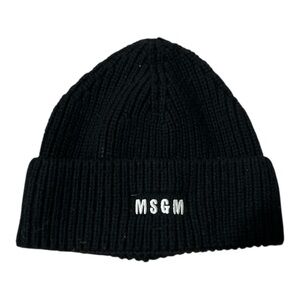 MSGM Kids Beanie Hat Size 12-14 Black